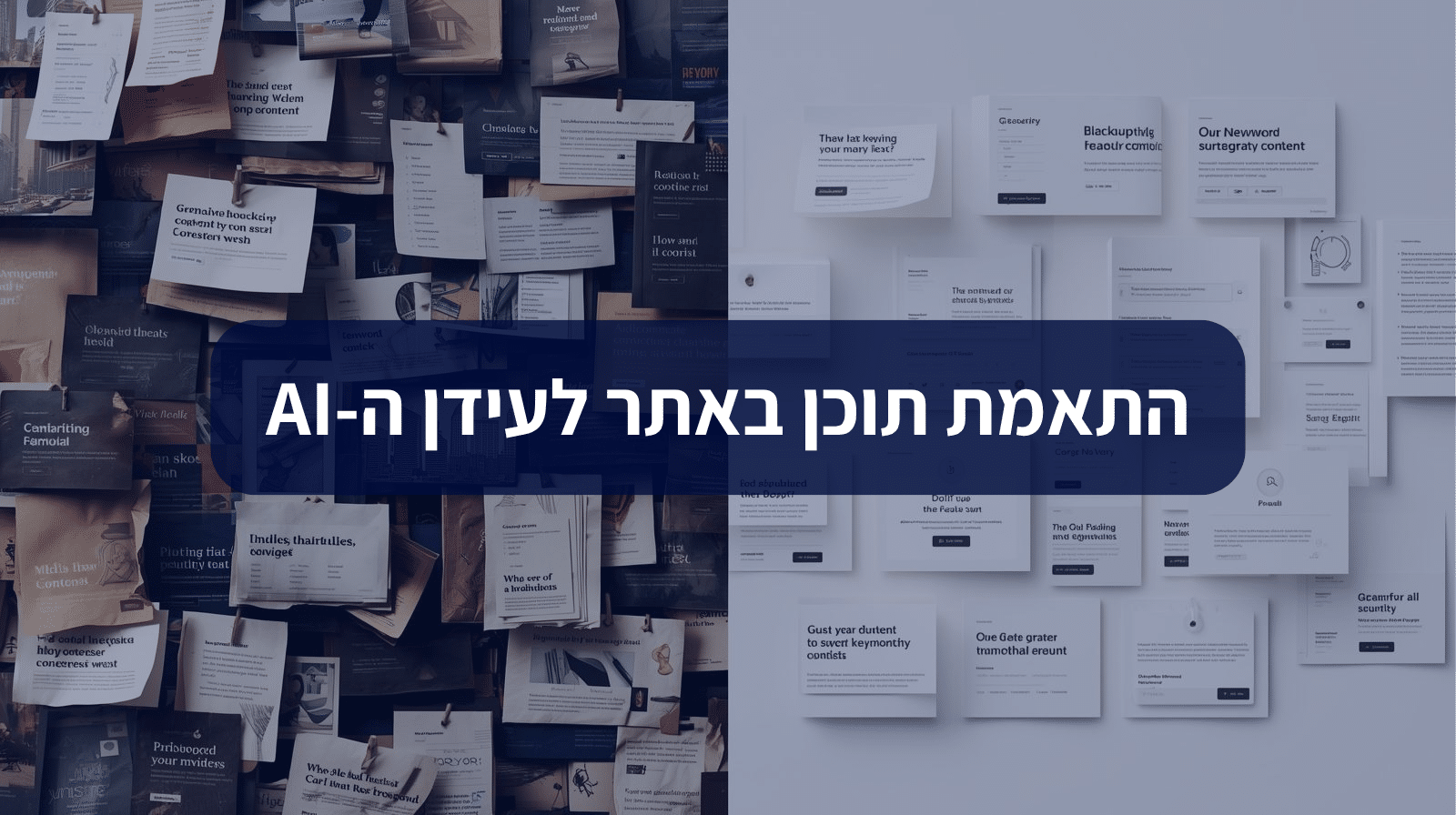 התאמת תוכן לAI בשביל המילים